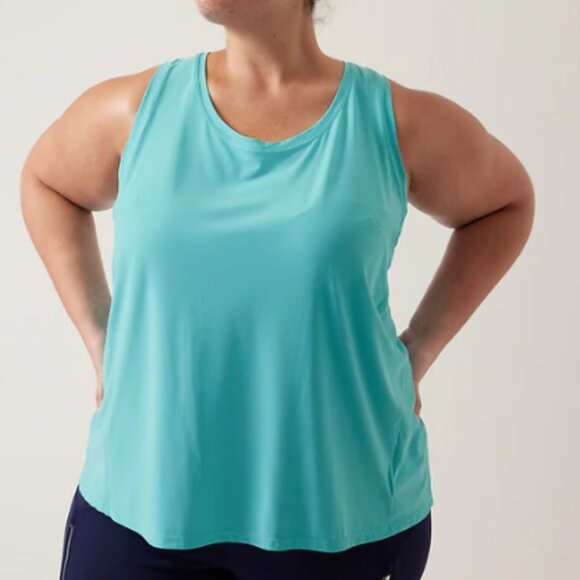Athleta Ultimate Scoop Tank in Gulf Green - Picture 1 of 5